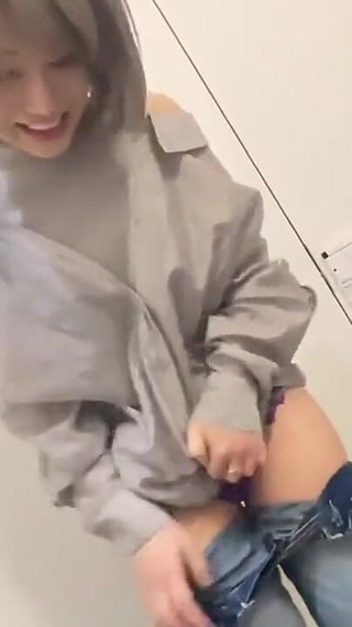 A Slender Beauty Explores Forbidden Freedom, Finding Quiet Release Beneath the Night Sky. - a