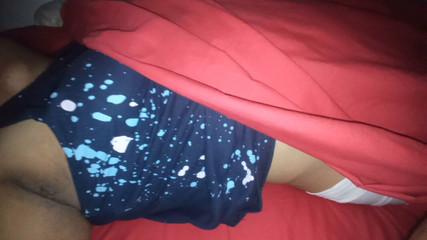 Massaging My Wife's Fat Hairy Pussy