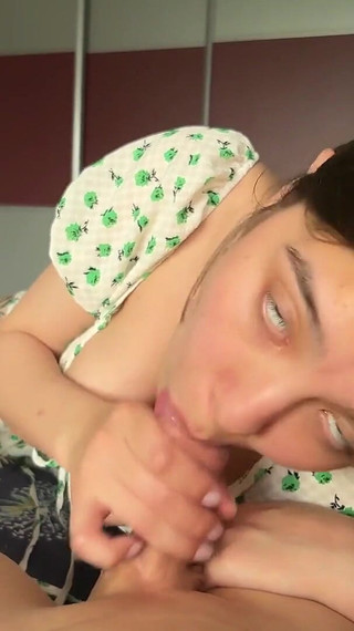 Cutie with Perfect Boobies Sucking a Cock POV