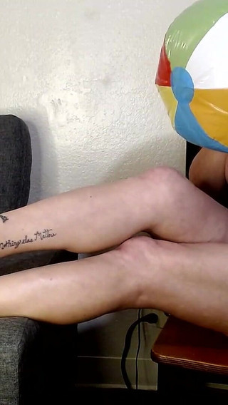 Bright Beach Ball Blow up and Bounce Inflatables Fetish