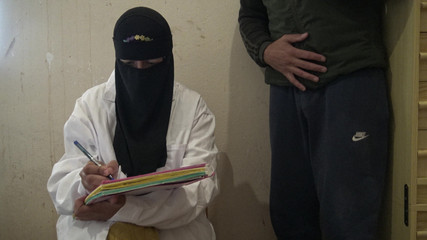 Shy Boy Is Shocked When Muslim Nurse Touches His Cock