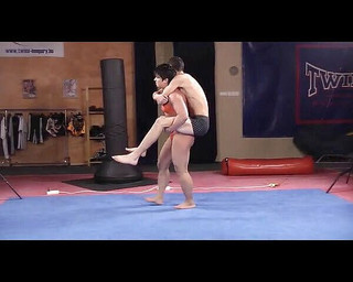 Samantha Sunny in wrestling game with her boy